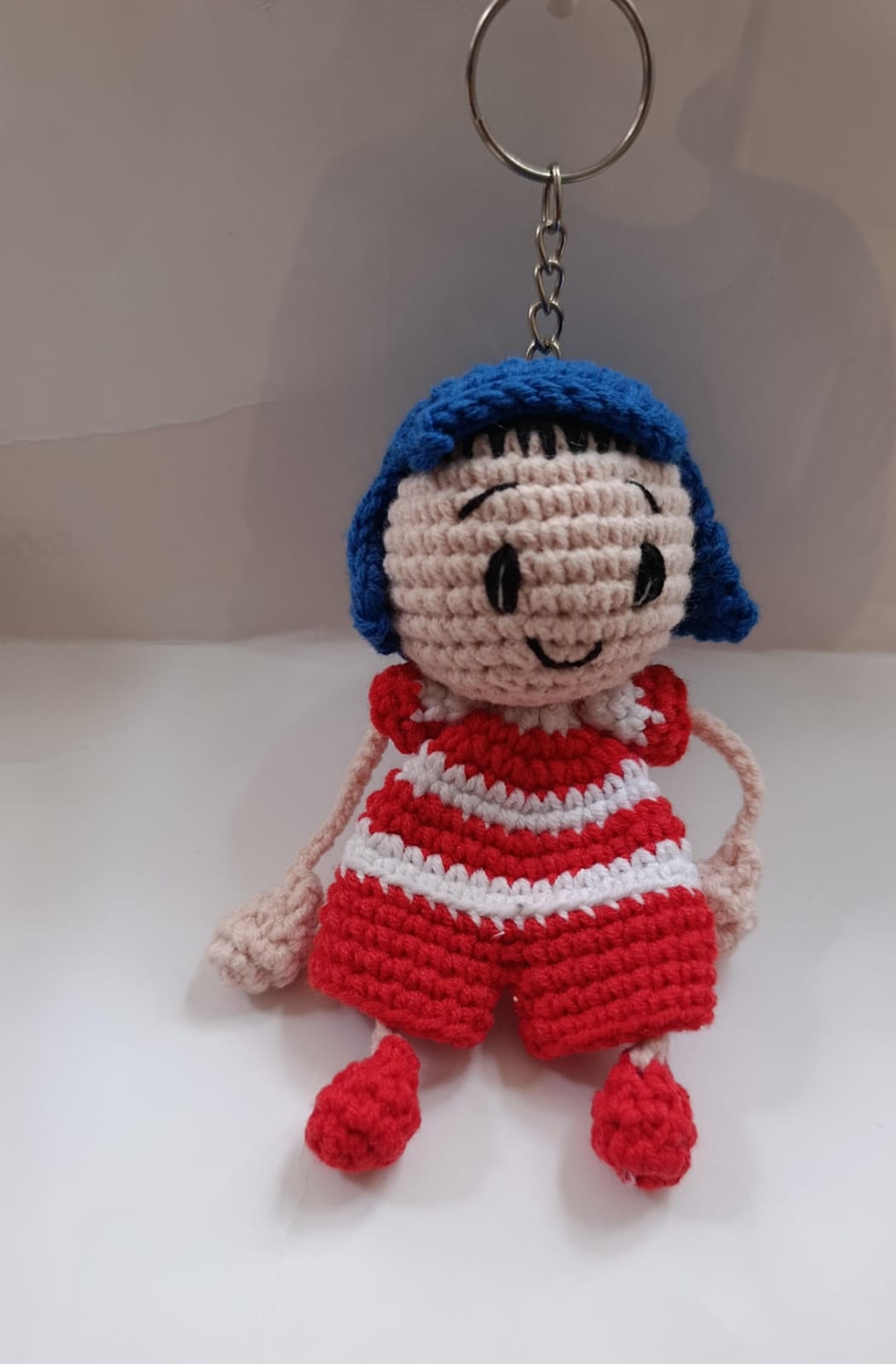 El Örgüsü Amigurumi Bebek Anahtarlık